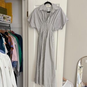 Striped Black and White Dress